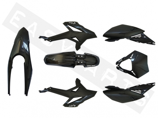 Kit carénages NOVASCOOT noir brillant Beta RR 50 2012-2020 (7 pcs)